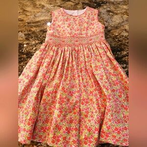 Floral Pink Kids Dress